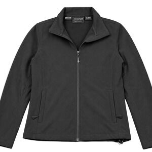 Mossi Softshell Jacket Womens XL Black Full Zip Fleece Lined Outdoor Minimalist‎